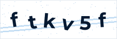 Security code: six letters and numbers